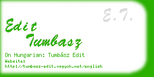 edit tumbasz business card